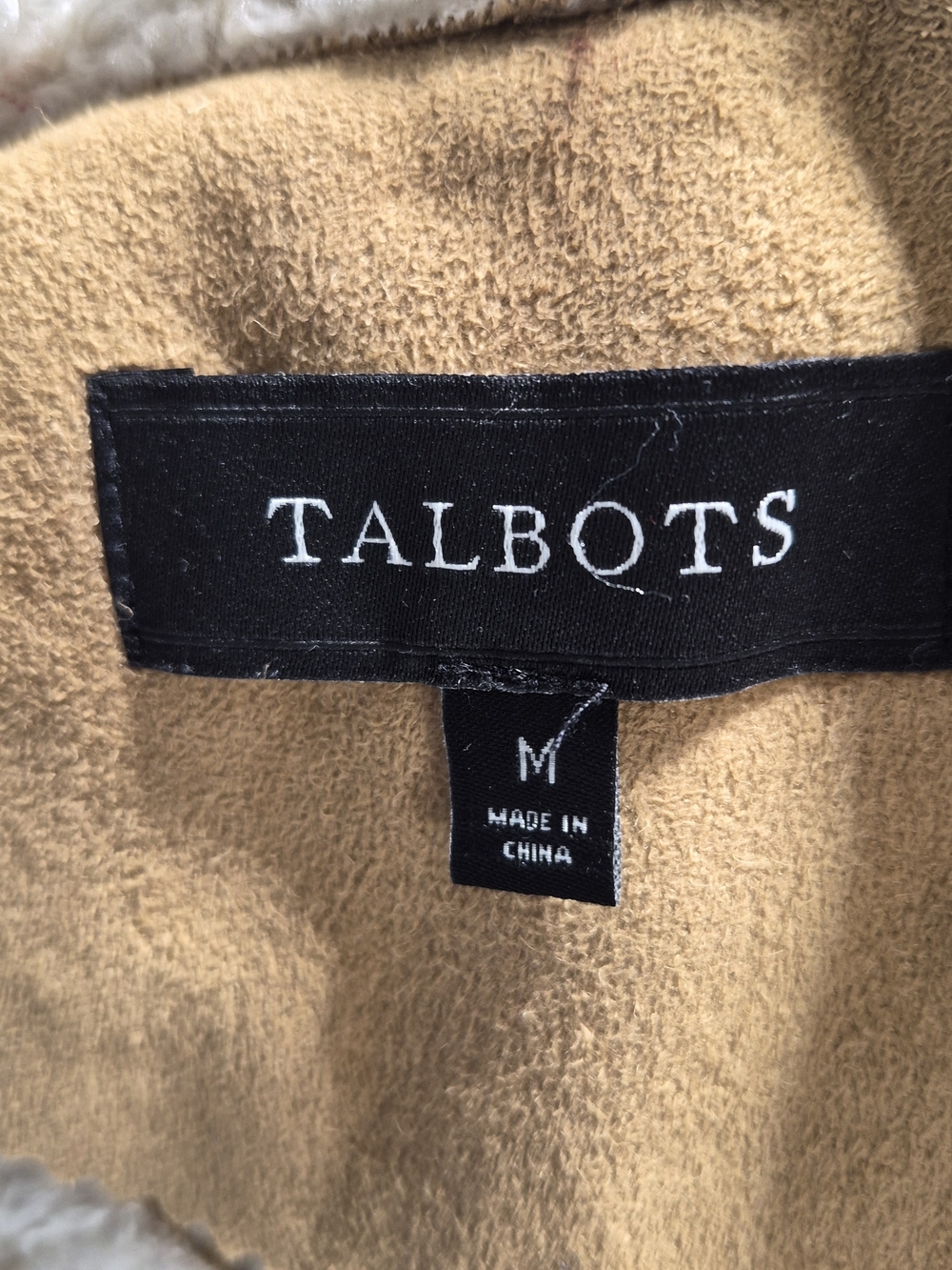 Talbots Tan Sherpa Vest M Fall Cozy Old Money Western Indie Neutral Layering Y2K - Picture 6 of 8